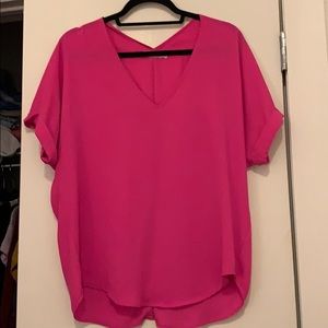 Lush neon pink small shirt